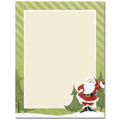 Jolly Santa Claus Christmas Paper