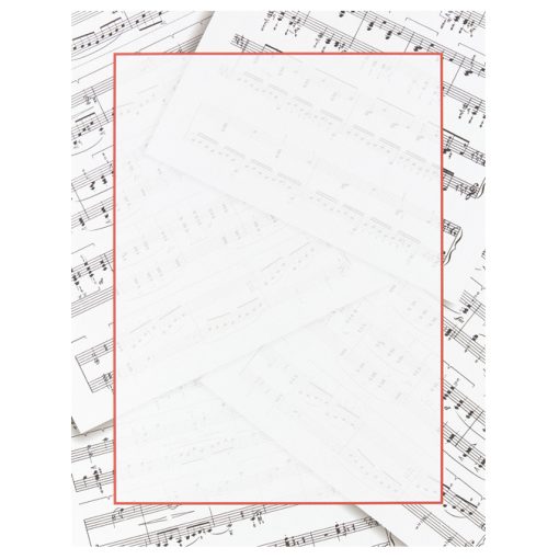 Sheet Music Border Paper