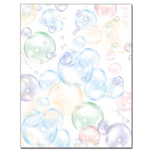 Floating Bubbles Letterhead Paper