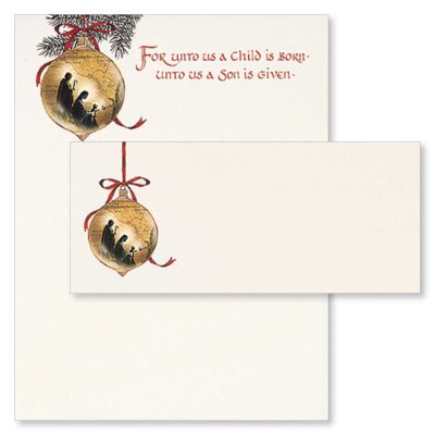 Holy Family Religious Christmas Paper & Envelopes