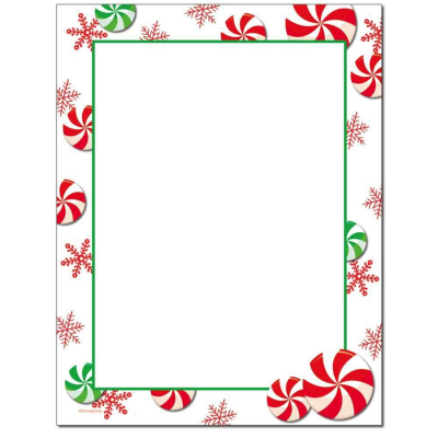 peppermints christmas holiday paper