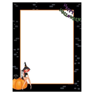 Party Witch Halloween Paper