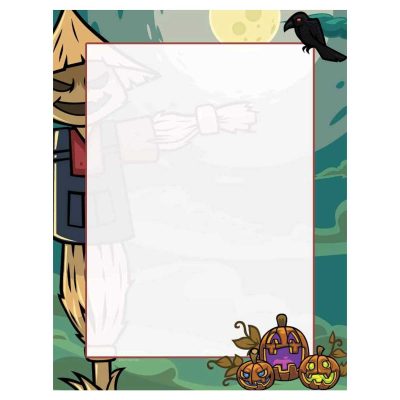Scarecrow Halloween Paper