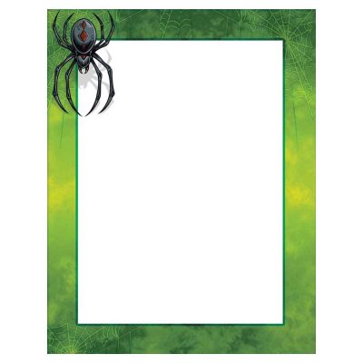 Scary Spider Halloween Paper
